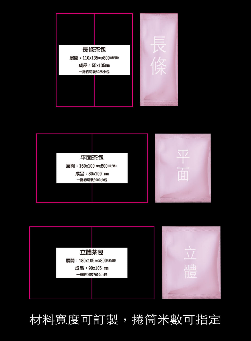 茶包外袋紙捲-霧面棉絲紋